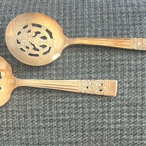 Oneida Elegant Silver Serving Spoons